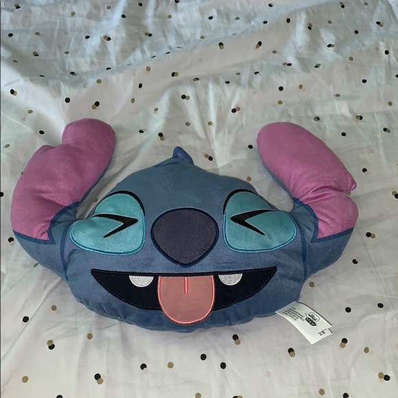 stitch emoji pillow